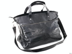 Alternative view of Taška Weekendbag Black BB062 – KLASICKÁ KOŽENÁ CESTOVNÍ TAŠKA